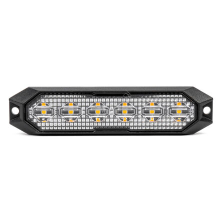 Lampa błyskowa ostrzegawcza płaska 6x3W LED R65 R10 12V 24V AMIO-03930