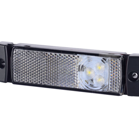 Obrysówka LED z odblaskiem LD 127, biała, 12/24V