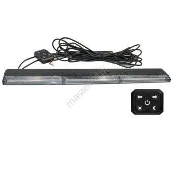 Belka ostrzegawcza LED super SLIM 473x23mm R10 R65 BLK0044