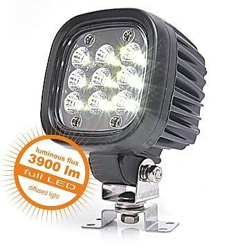 Lampa robocza W129 (9 LED) 12V/24V - światło rozproszone - 976 *