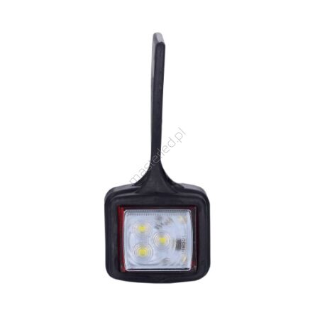 Obrysówka LED LD 430P biało-czerwona wisząca lewa 12/24V