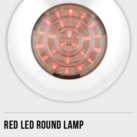 Lampa do oświetlenia wnętrz.    RED  12V  (Series 7524 RW)