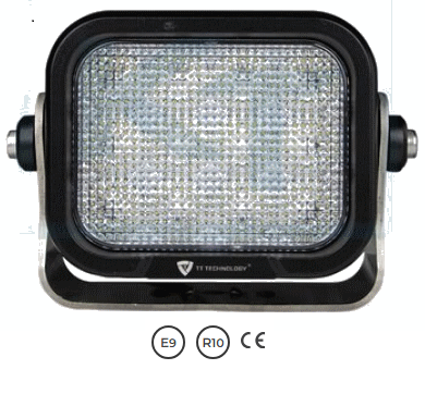 Rectangular 12LED 120W Work Light with OSRAM diodes