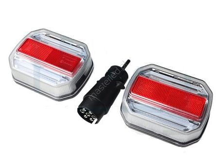 Bezprzewodowe lampy tylne LED, dynamiczny kierunek, 4 funkcje - para