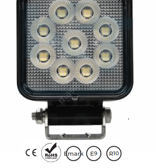 LAMPA ROBOCZA OSRAM, 36LED, 36W, KWADRATOWA, ROZPROSZONA TT.13336