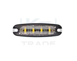 Lampa stroboskopowa 4 LED, slim, 12-24V