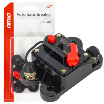 Automatic car fuse, circuit breaker 12-48V 50A AMIO-03825