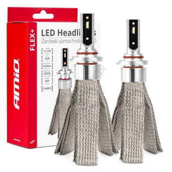 Żarówki samochodowe LED FLEX+ HB4 12V 24v 6000K canbus AMIO-03665