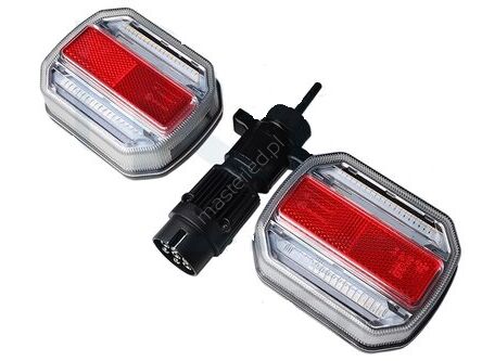 Bezprzewodowe lampy tylne LED, CAN BUS, dynamiczny kierunek, 4 funkcje - para