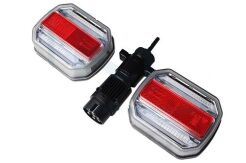 Bezprzewodowe lampy tylne LED, CAN BUS, dynamiczny kierunek, 4 funkcje - para