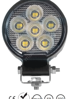 OSRAM work lamp, 24LED, 24W, round, diffuse