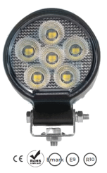 OSRAM work lamp, 24LED, 24W, round, diffuse