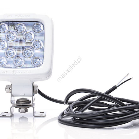 Lampa robocza 696 12LED z wyłącznikiem, biały korpus, 12/24V