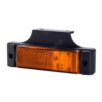 Obrysówka LED z odblaskiem LD 128, pomarańczowa, 12/24V