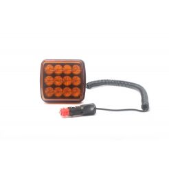 Lampa strobo LED 5W żółta R10 R65 LW0044 12/24V na magnes