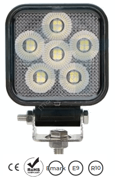 Lampa robocza OSRAM, 24LED, 24W, kwadratowa, rozproszona