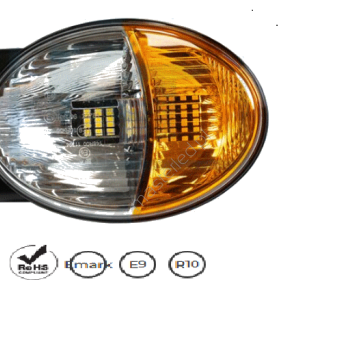 LAMPA PRZEDNIA Z KIERUNKOWSKAZEM OSRAM, 48LED, 24W, OWALNA TT.16624