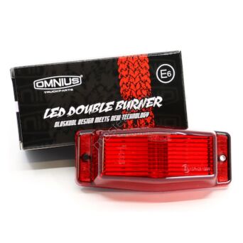 OMINUS - Lampka Double Burner LED 24V czerwona/pomarańczowa/biała/pomarańczowa bezbarna