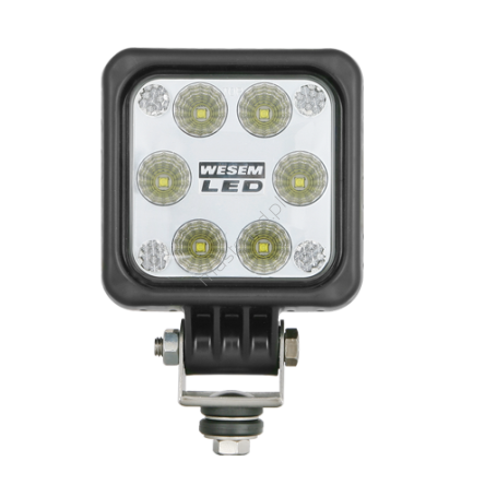 Lampa robocza LED1F 12/24V, 22W,1500lm, wiązka rozproszona PRZEWÓD