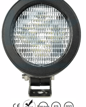 OSRAM 4 LED work lamp, 60W, diffused, black, round, designed for John Deere