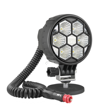 Lampy robocze z diodami LED 12-24V - 1500lm - 2500lm - wiązka rozproszona / skupiona -  z uchwytem magnetycznym 