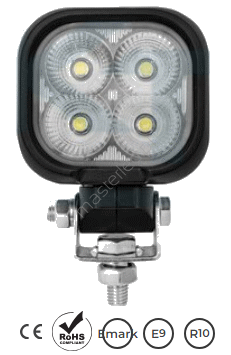 Lampa robocza OSRAM, 4LED, 40W, kwadratowa, rozproszona