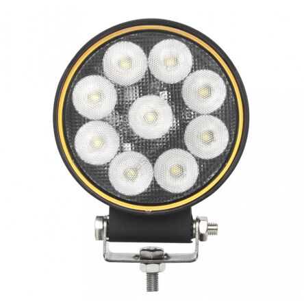 Lampa robocza 9xLED okrągła PLUS L0176 