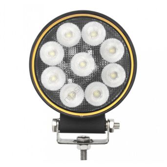 Lampa robocza 9xLED okrągła PLUS L0176 