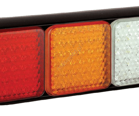 Lampa tylna 80BRAWME;  potrójna lampa modułowa, stop/pozycja/kierunkowskaz,cofania   12/24V